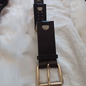Michael Kors Leather Brown Studded Women's Belt